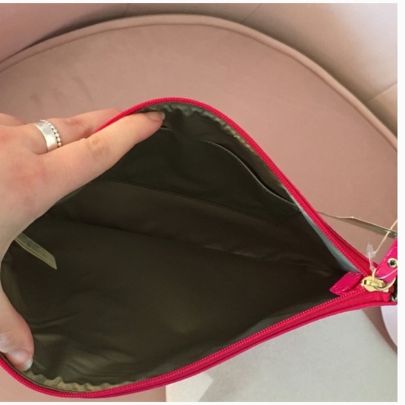 Kate spade pink bridesmaid tumbler + gia pouch nwt - Picture 5 of 7